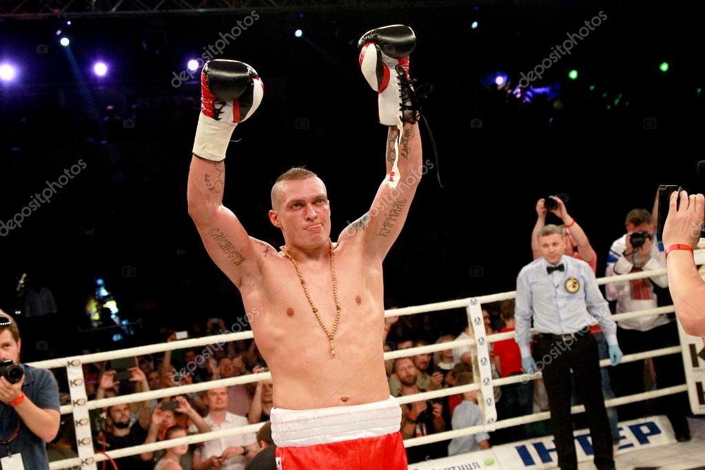ODESSA, -31 2014: World heavyweight boxing champion, – Editorial Photo © ALesik