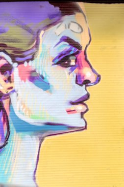 красиві Вуличне мистецтво графіті. Анотація творчі малювання моди