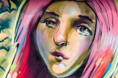 красиві Вуличне мистецтво графіті. Анотація творчі малювання моди