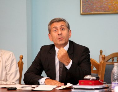 Odessa, Ukrayna - 30 Haziran 2010: Fransız Heyeti Başkan ve