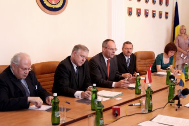Odessa, Ukrayna - ö. 26 Mayıs 2011: Büyükelçi olağanüstü ve ple
