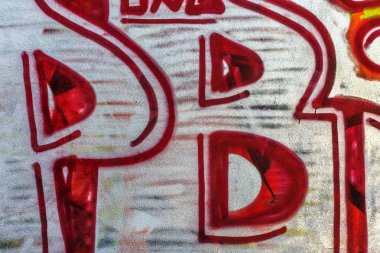 красиві Вуличне мистецтво графіті. Анотація творчі малювання моди