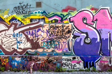 красиві Вуличне мистецтво графіті. Анотація творчі малювання моди