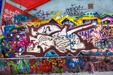 красиві Вуличне мистецтво графіті. Анотація творчі малювання моди