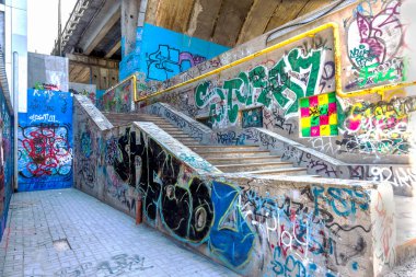 красиві Вуличне мистецтво графіті. Анотація творчі малювання моди