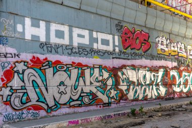 красиві Вуличне мистецтво графіті. Анотація творчі малювання моди