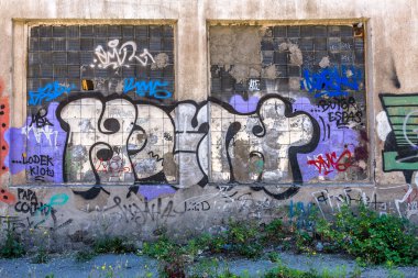 красиві Вуличне мистецтво графіті. Анотація творчі малювання моди