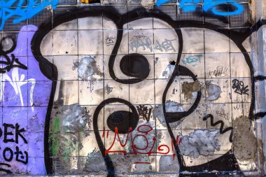 красиві Вуличне мистецтво графіті. Анотація творчі малювання моди