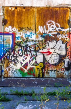 красиві Вуличне мистецтво графіті. Анотація творчі малювання моди