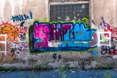 красиві Вуличне мистецтво графіті. Анотація творчі малювання моди