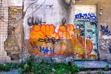 красиві Вуличне мистецтво графіті. Анотація творчі малювання моди