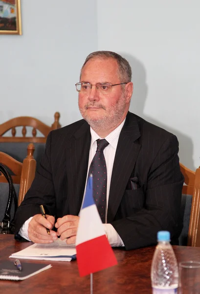 Odessa, Ukraine - September 25, 2010: French Ambassador to Ukrai — Stock Photo, Image