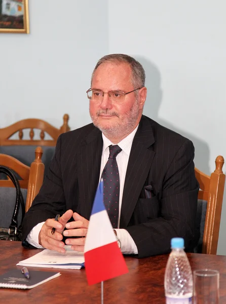 Odessa, Ukraine - September 25, 2010: French Ambassador to Ukrai — Stock Photo, Image