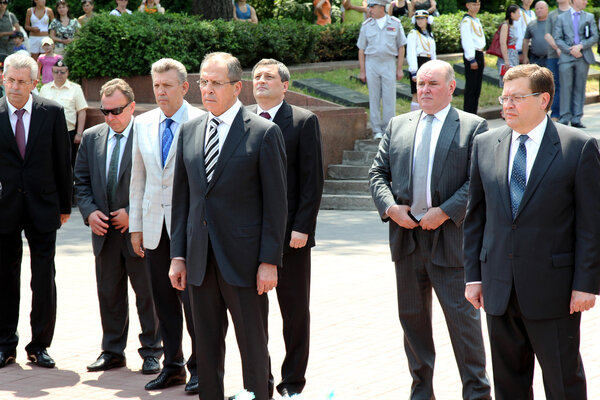 Odessa, Ukraine - June 4, 2011: Minister of Foreign Affairs of t