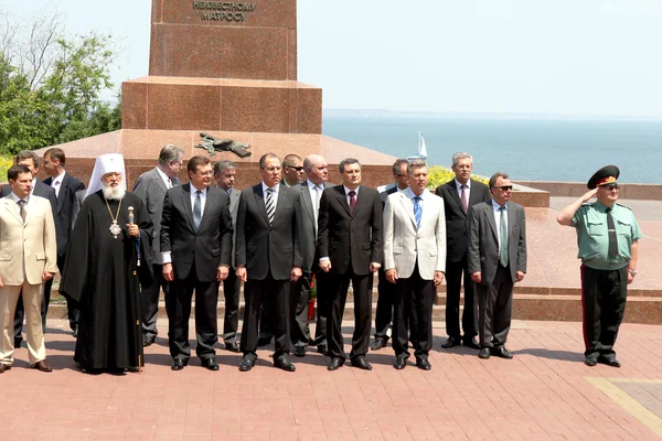 Odessa, Ucrânia - 4 de junho de 2011: Ministro dos Negócios Estrangeiros de t — Fotografia de Stock