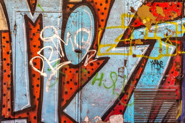 Vackra gatukonst graffiti. abstrakt kreativa ritning mode — Stockfoto