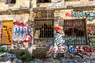 красиві Вуличне мистецтво графіті. Анотація творчі малювання моди