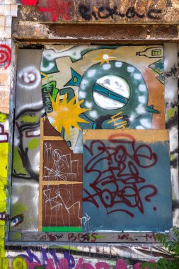 красиві Вуличне мистецтво графіті. Анотація творчі малювання моди