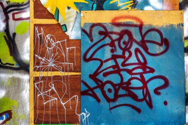 красиві Вуличне мистецтво графіті. Анотація творчі малювання моди