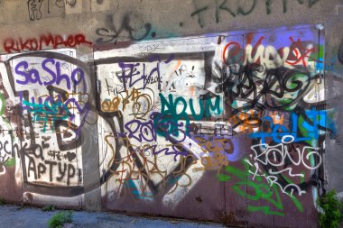 красиві Вуличне мистецтво графіті. Анотація творчі малювання моди