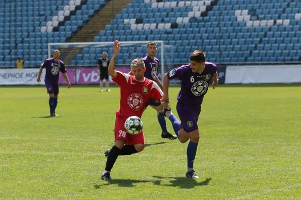 Odessa Ukraine Aug 2021 Fotbal Cupa Tradițională Ucrainei Printre Veteranii — Fotografie, imagine de stoc