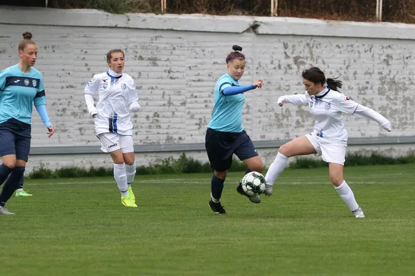 Odessa Ucrânia Dezembro 2021 Futebol Feminino Campo Grama Estádio Campeonato — Fotografia de Stock