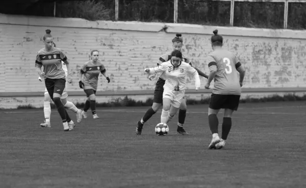 Odessa Ucrânia Dezembro 2021 Futebol Feminino Campo Grama Estádio Campeonato — Fotografia de Stock