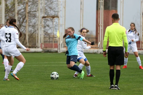 Odessa Ucrânia Dezembro 2021 Futebol Feminino Campo Grama Estádio Campeonato — Fotografia de Stock