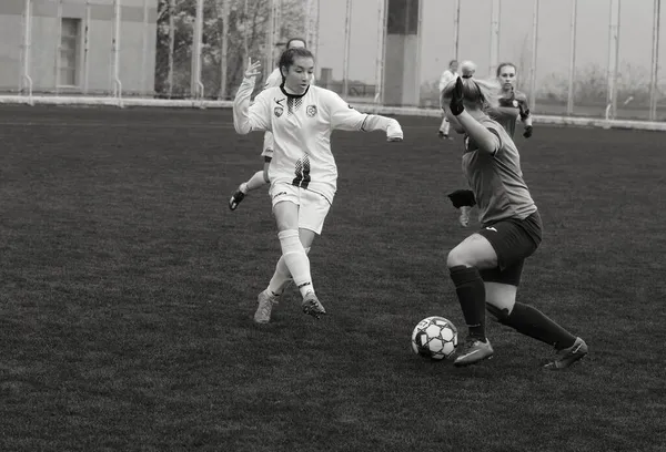 Odessa Ukraine Décembre 2021 Football Féminin Sur Gazon Stade Championnat — Photo