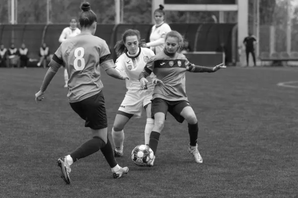 Odessa Ucrânia Dezembro 2021 Futebol Feminino Campo Grama Estádio Campeonato — Fotografia de Stock