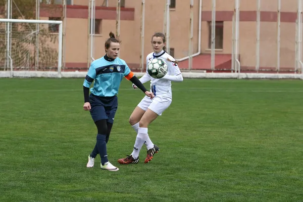 Odessa Ucrania Diciembre 2021 Fútbol Femenino Campo Hierba Del Estadio —  Fotos de Stock