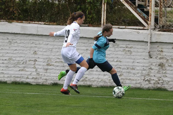 Odessa Ucrânia Dezembro 2021 Futebol Feminino Campo Grama Estádio Campeonato — Fotografia de Stock