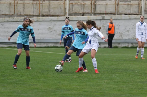 Odessa Ukraine December 2021 Damfotboll Gräsplan Stadion Fotboll Championship Bland — Stockfoto