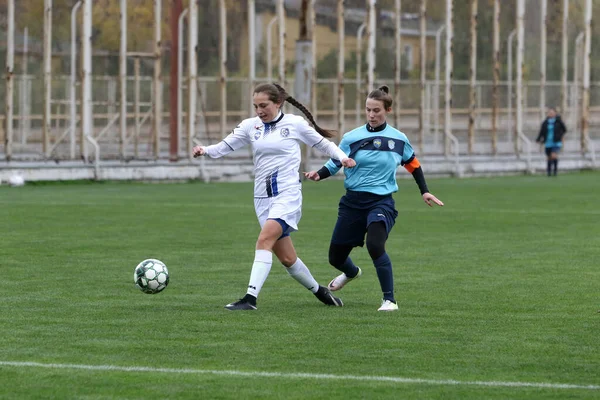 Odessa Ucrania Diciembre 2021 Fútbol Femenino Campo Hierba Del Estadio —  Fotos de Stock