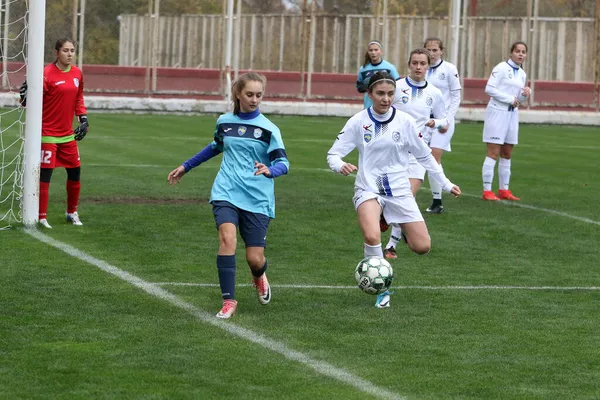 Odessa Ukraine December 2021 Női Futball Stadionban Labdarúgó Bajnokság Nők — Stock Fotó