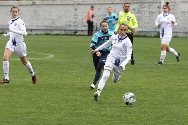 Odessa Ukraine December 2021 Damfotboll Gräsplan Stadion Fotboll Championship Bland — Stockfoto