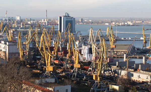 Odessa Ukraine November 2021 Odessa Commercial Sea Port Peacetime Months — Stock fotografie