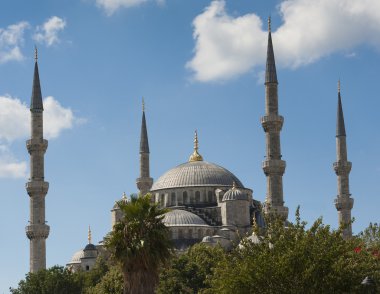 istanbul'da Sultanahmet Camii görünümü
