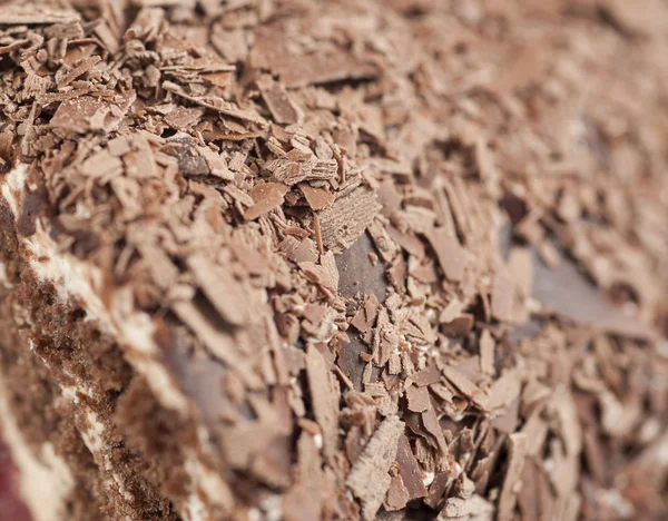 Closeup of chocolate flakes — Stock Photo, Image
