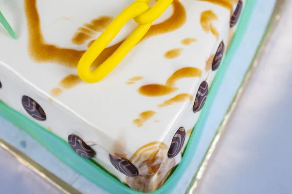 Closeup detail of cake decoration — Stock Photo, Image