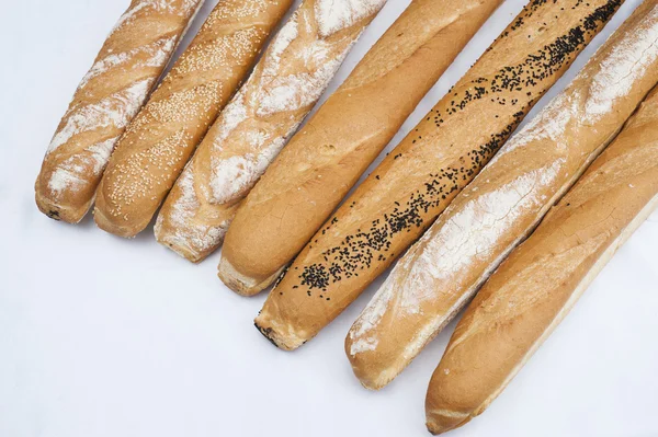 Selectie van stokbrood — Stockfoto