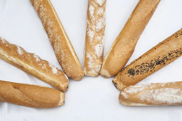 Baget ekmek seçkisi — Stok fotoğraf