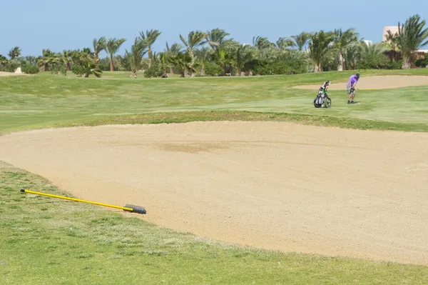 Bunker on a golf course — Stock Photo, Image