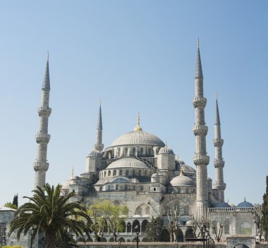 istanbul'da Sultanahmet Camii görünümü