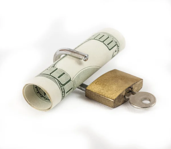 Locked finances concept currency — Stock Photo, Image