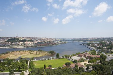istanbul Türkiye üzerinden havadan görünümü