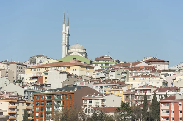 Paisaje urbano sobre Estambul con mezquita — Foto de Stock