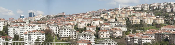 Panoramic view of urban housing district — Stock Photo, Image