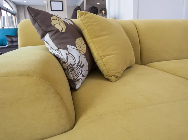 Closeup of cushions on sofa — Stock Photo, Image