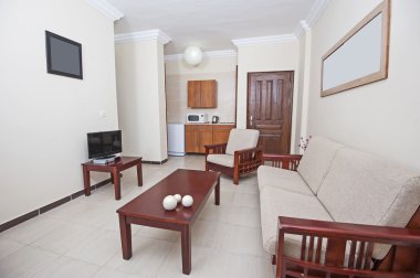 Oturma odasında bir daire iç